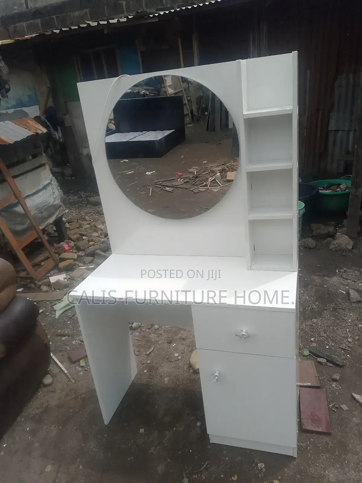 3ft Dressing Mirror. Off White Color