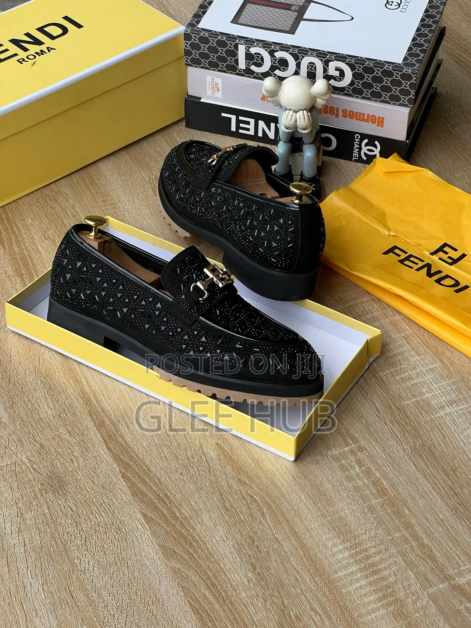 Fendi Brown-Soled Flat Shoes
