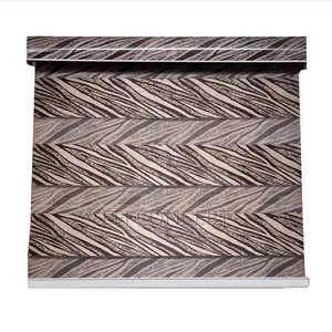 Brown, Grey Color Pattern Day and Night Window Blind