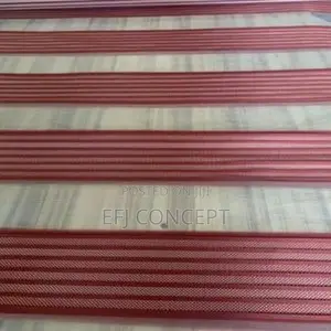 Burgundy and Cream Color Pattern Window Blind