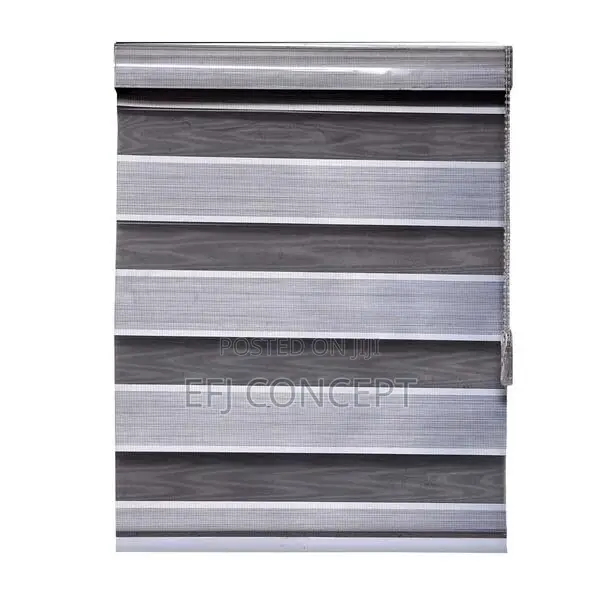 Grey and White Color Pattern Day and Night Window Blind