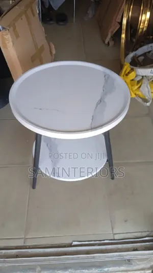 New Elegant Wood Top Side Table