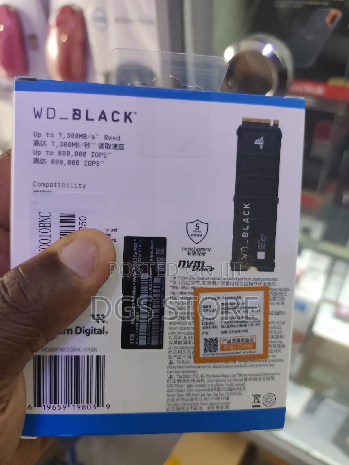 Wd Black Sn850p Nvme SSD 1tb Heatsink for Ps5