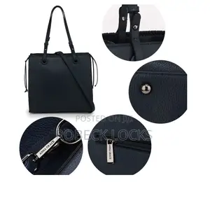 Anna Grace Classic Navy Shoulder Bag