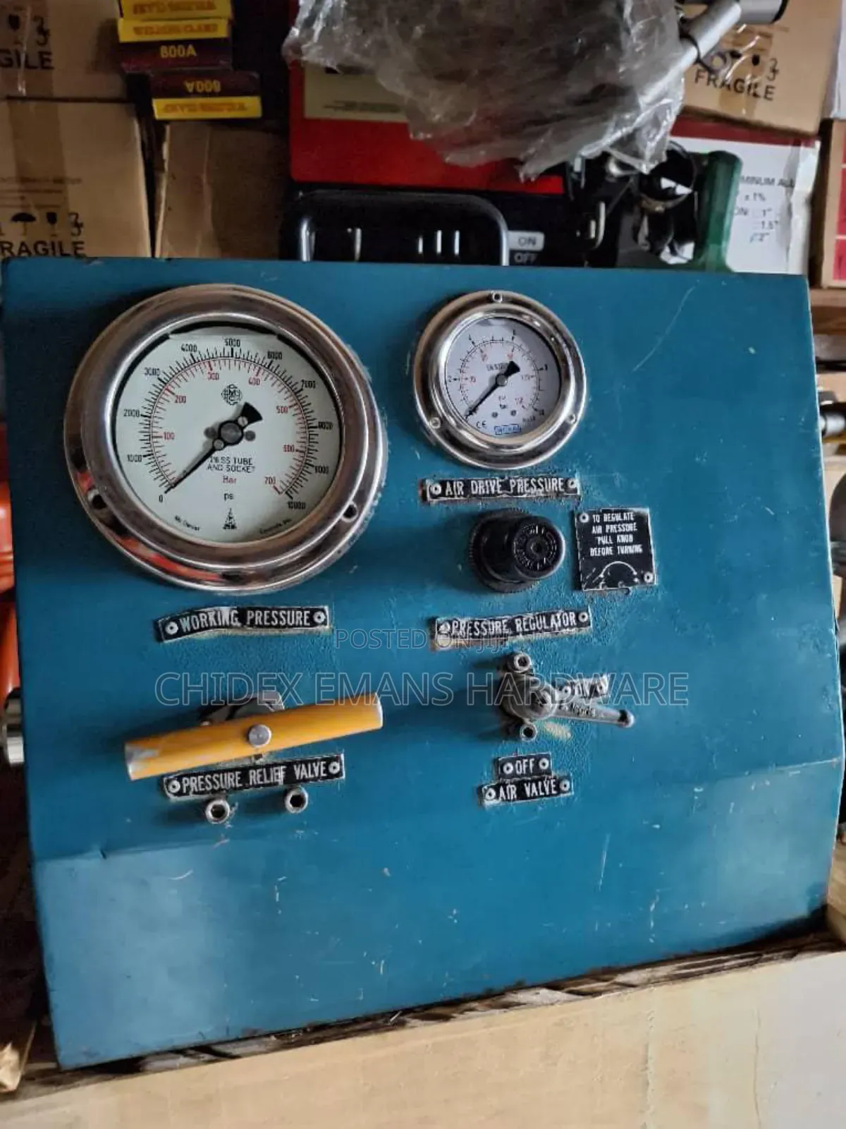 Pressure Testing Control Panel