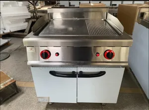 Industrial Standing Shawarm Grill Griddle With Under Shelf