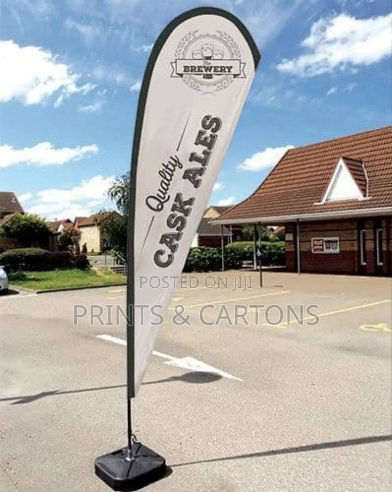 Branded Flying Banners for Showcase