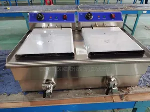 Industrial Electric Fryer 2 Tank With Tape 18litters