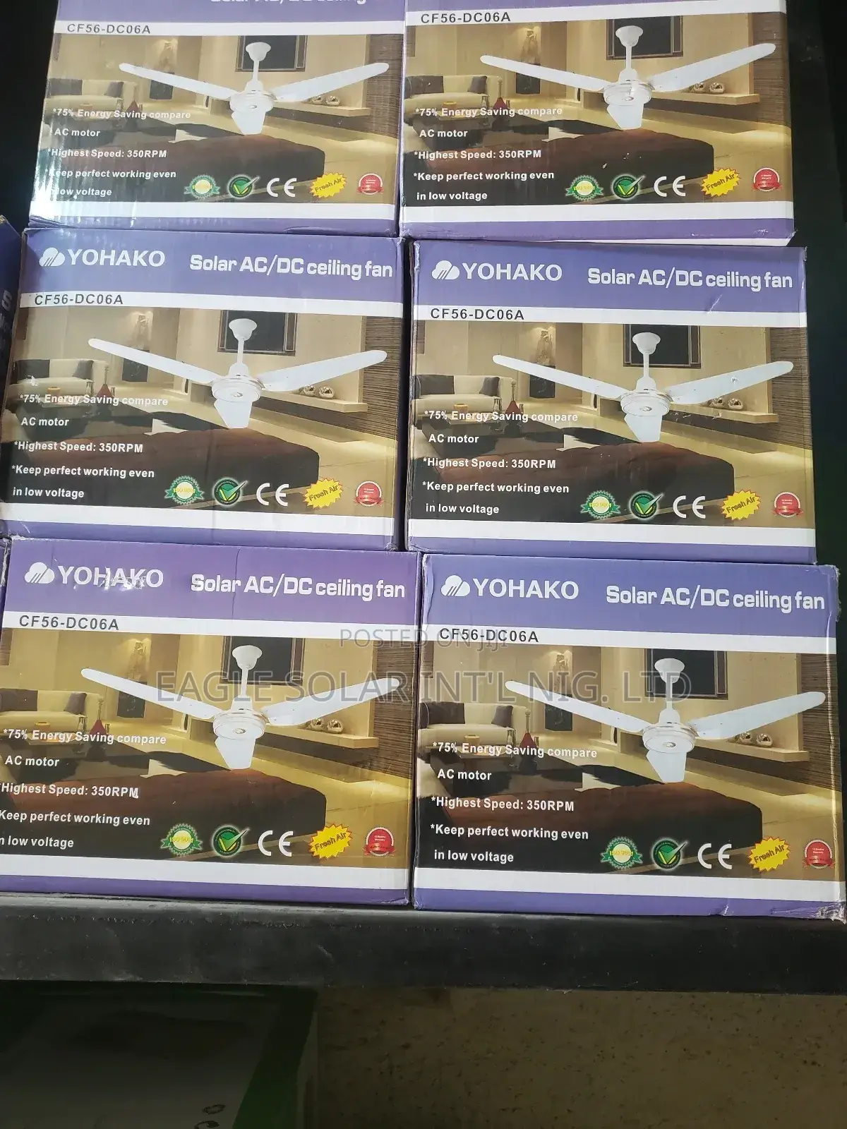 Dc Solar Ceiling Fan