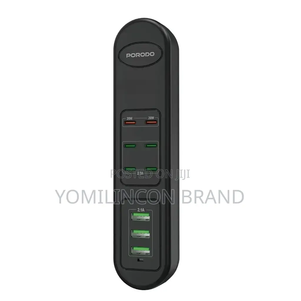 Porodo 50w Multi-Port Usb - Blac