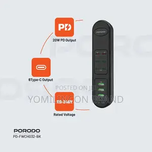 Porodo 50w Multi-Port Usb - Blac