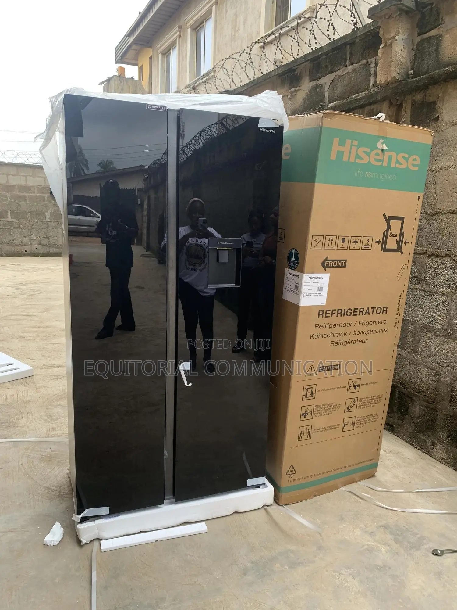 Hisense558l Fridge With Modern Brushed Steel Finish