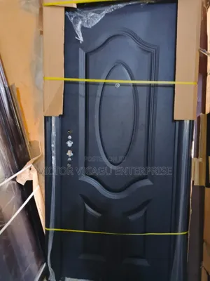 3ft Harmony Steel Door Black 6" Frame
