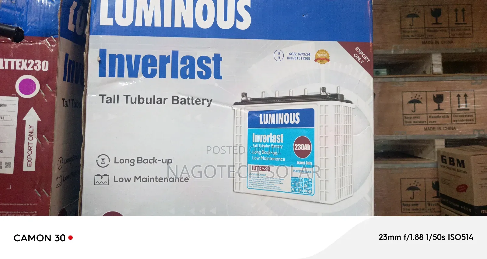 Luminous Inverlast Batteries