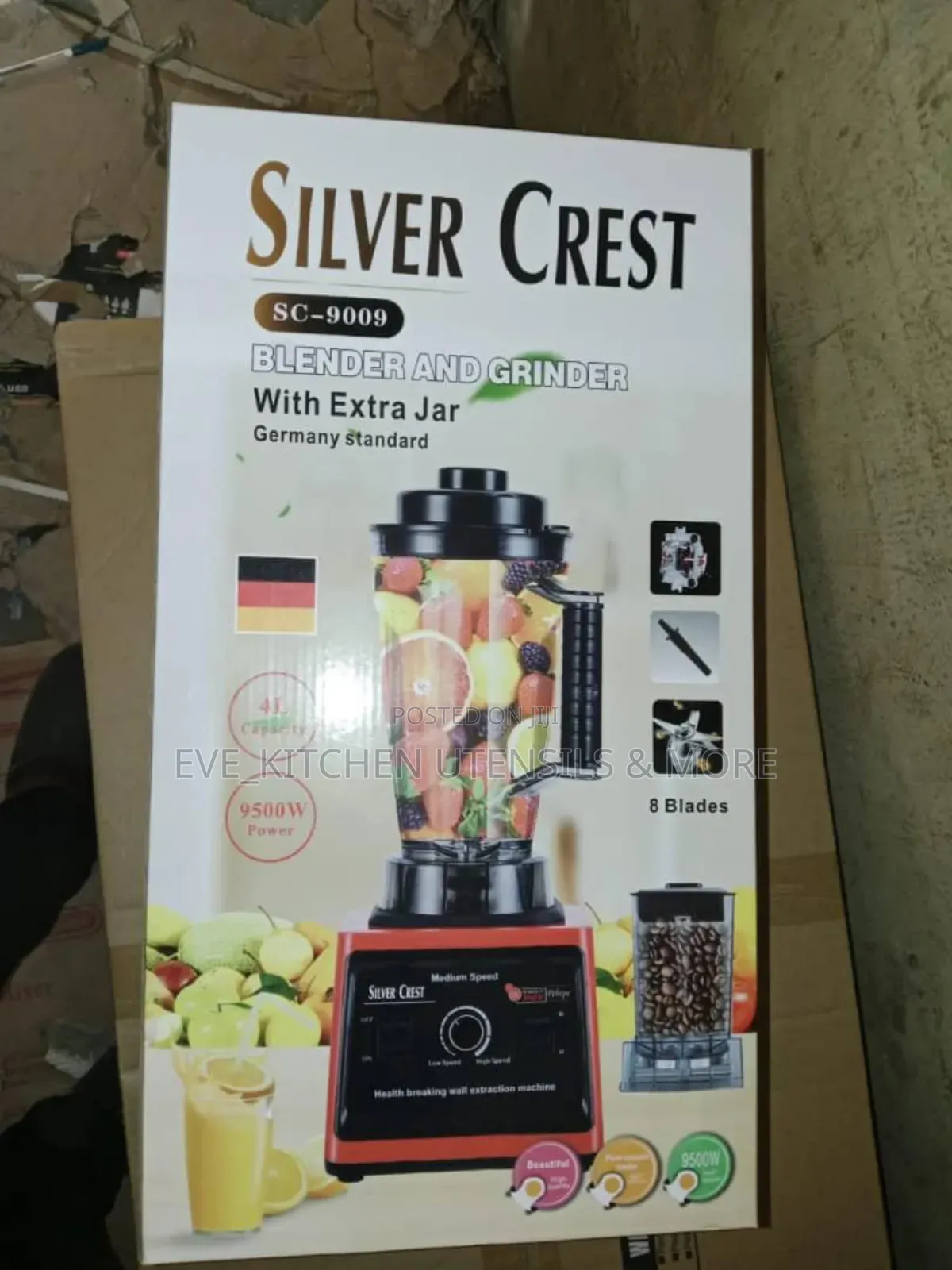4litre Silver Crest Big 2in1 Blender