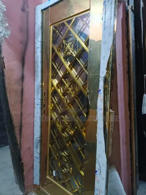 3ft Single Glass Door Gold