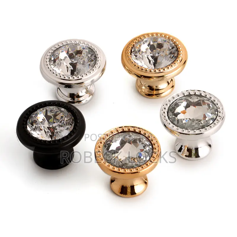 Elegant Crystal Cabinet Knobs
