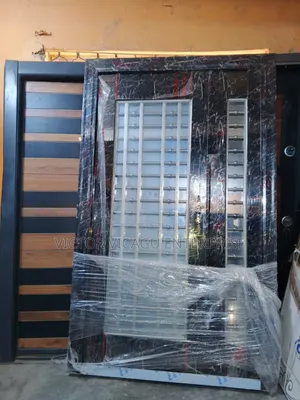 4ft Single Glass Door Marble Face