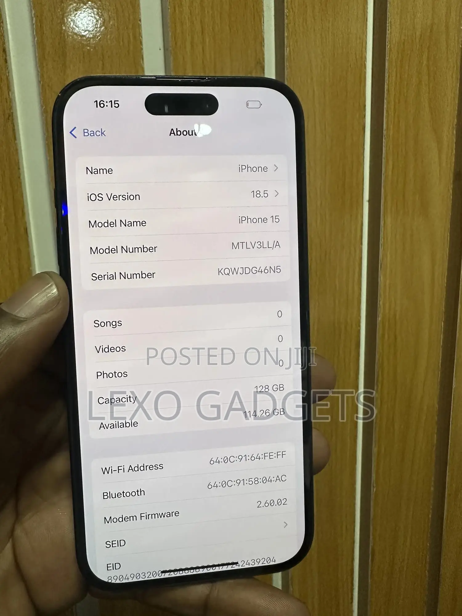 Apple iPhone 15 128 GB Black