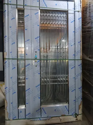 4ft Single Glass Door Silver