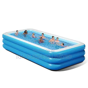 Photo - 10ft X6ft Inflatable Family Pool With an Electric Pump