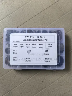 Bonded Seal Washer Kit/Set (378pcs/12sizes)