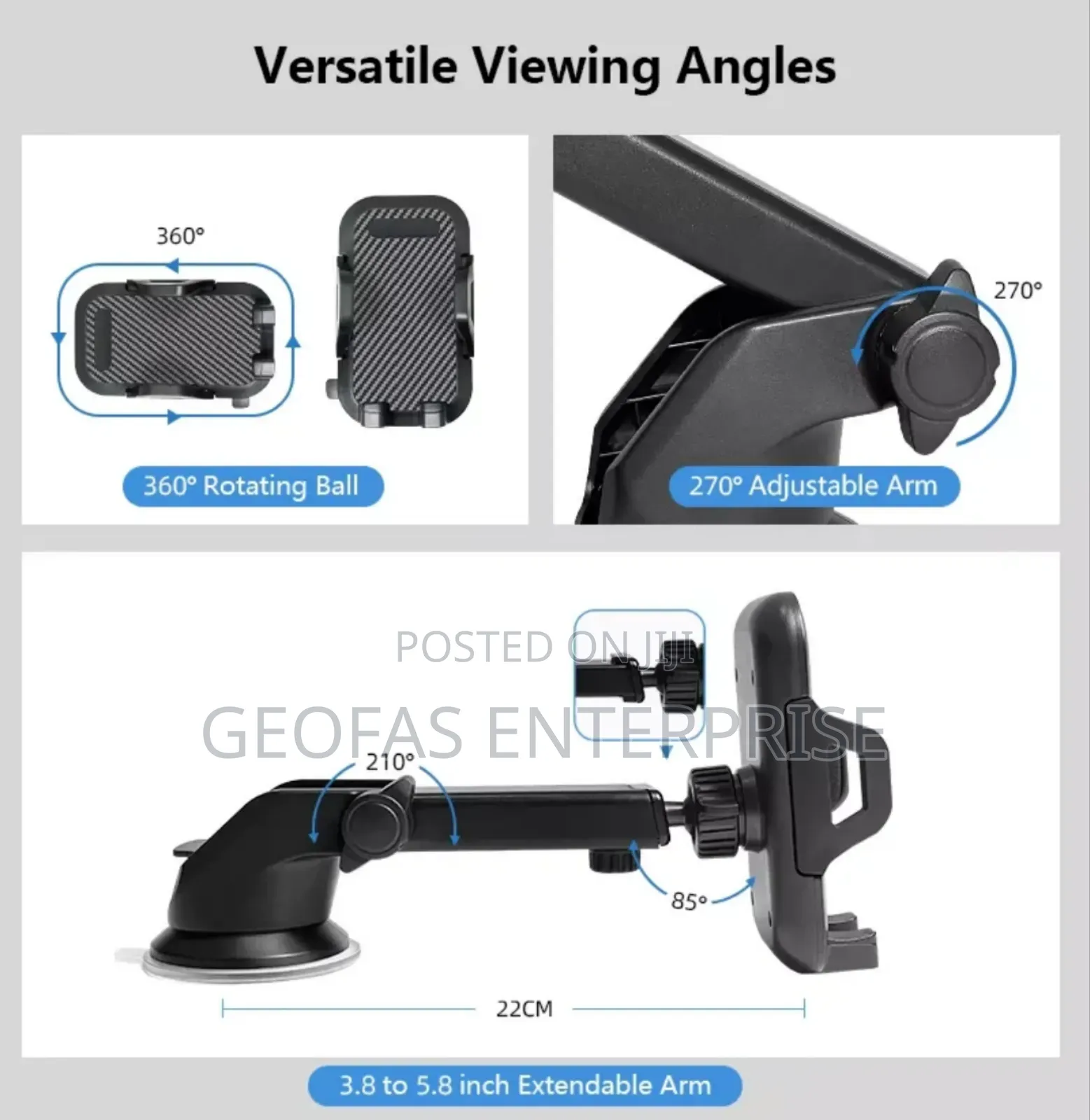 Universal Windshield Mobile Phone Car Holder