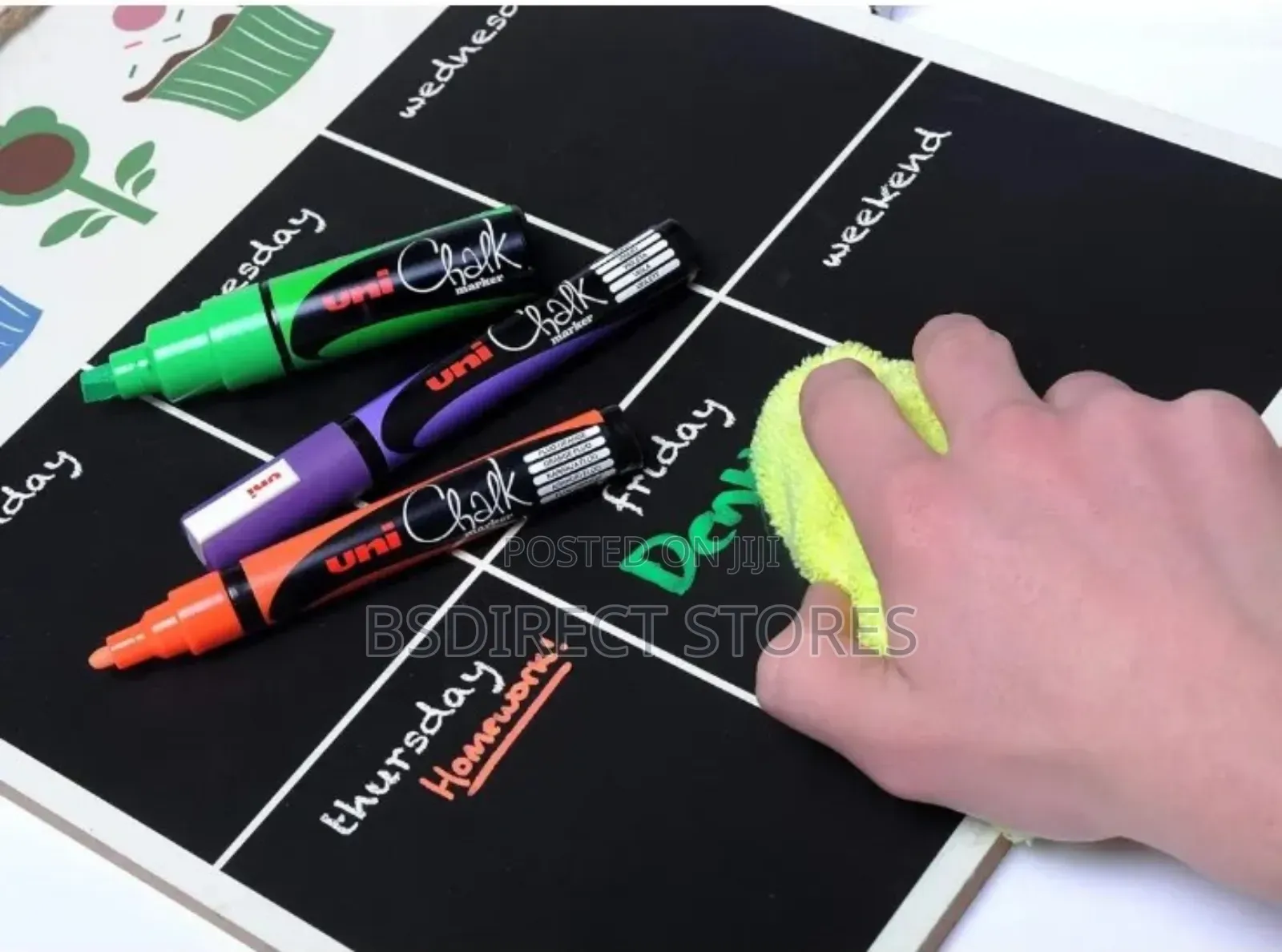 Uni-Ball Chalk Paint Marker Assorted Water Resistant 12pk