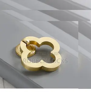 Elegant Gold Clover Drop Pulls