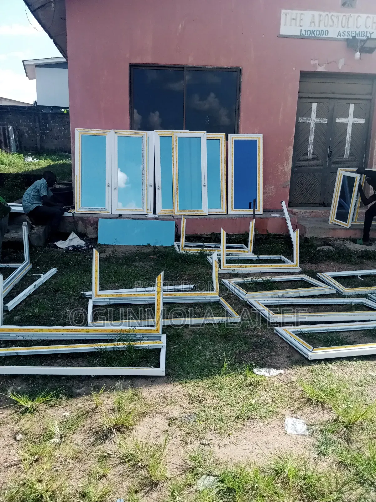 Aluminum Casement Window With Net
