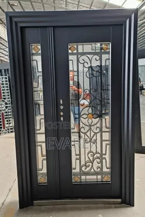 Classic Ash/Black Front Door With Mirror Glass