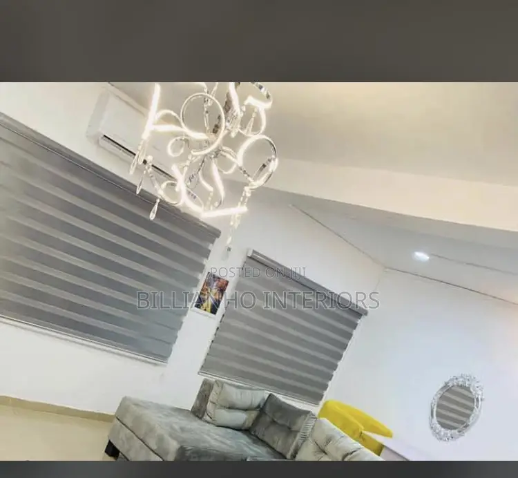Day Night Window Blinds Shiny Gray