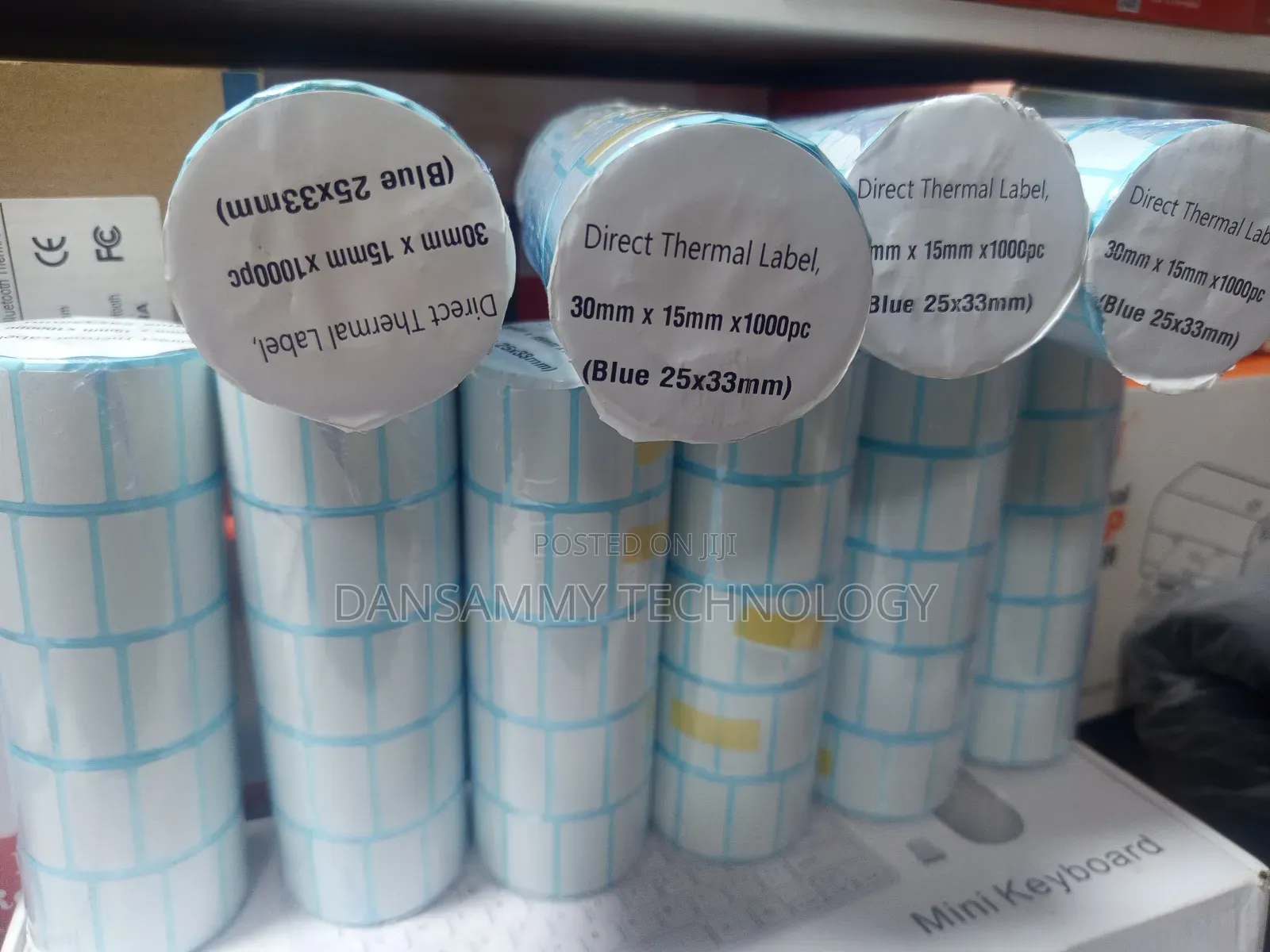 30*15mm Direct Thermal Barcode Label Sticker By 1000labels