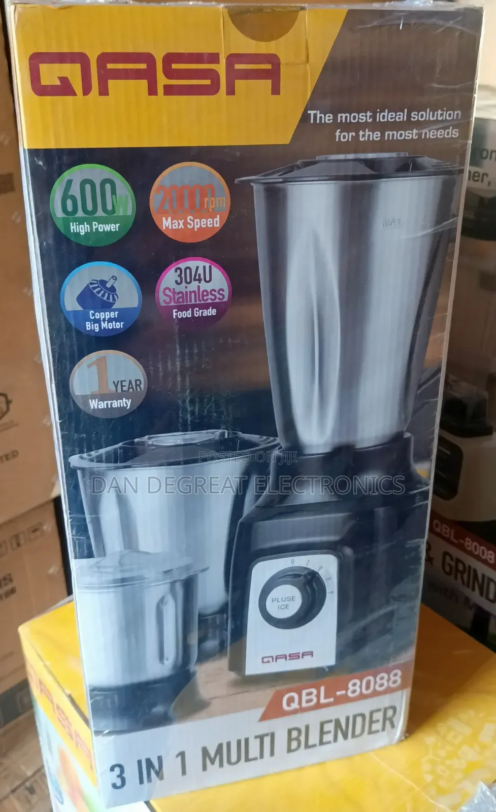 Qasa High Power Blender QBL-8088 3in1