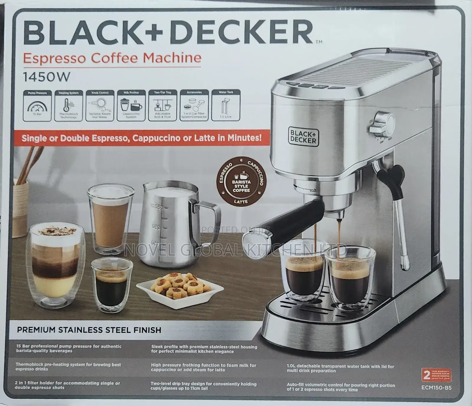 Black+Decker Expresso Coffee Machine