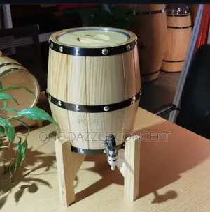 3l Pine Oak Wood Beer Barrel Dispenser