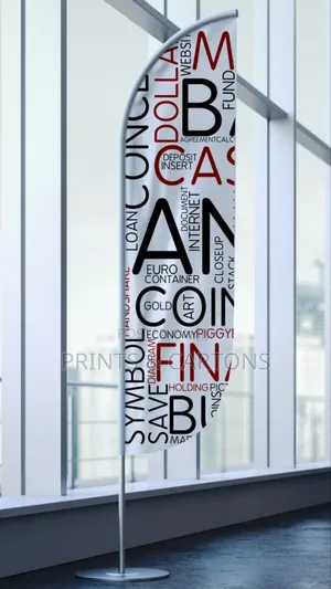 Custom Printed Flying Flag Banner for Offices