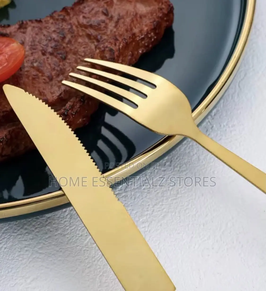 Opulent Kitchen Cutlery Set With Rack