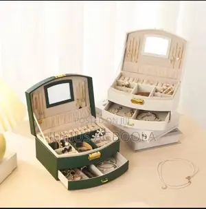 Handheld Luxury Jewelry Box, Multi-Layer Drawer Storage Box,