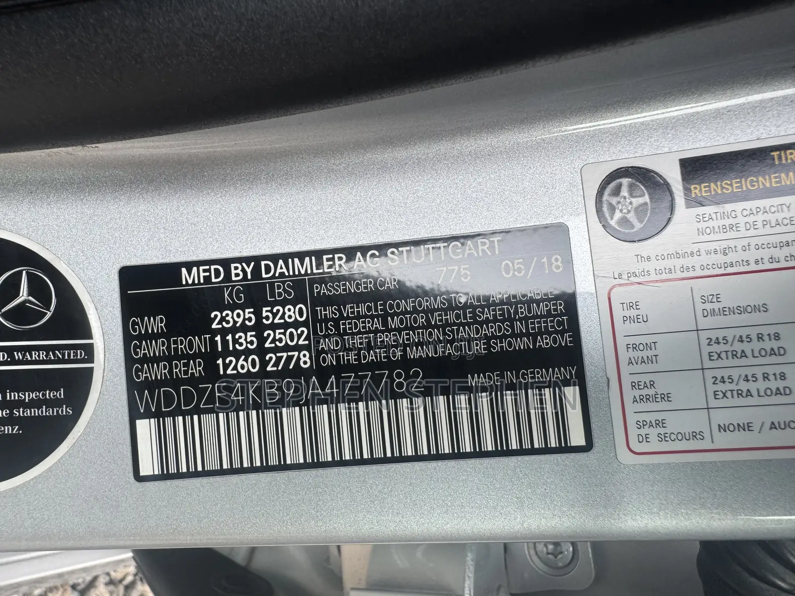 Mercedes-Benz E300 2018 Silver