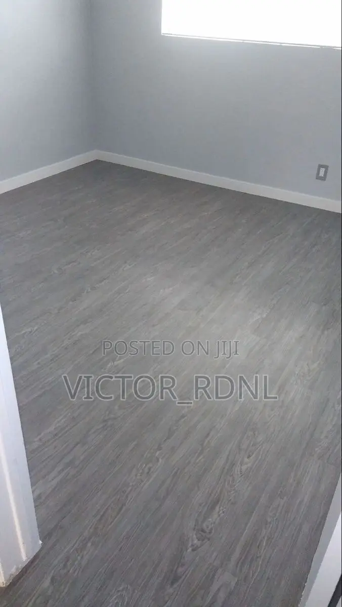 Plain Mat Grey Linoleum Carpet