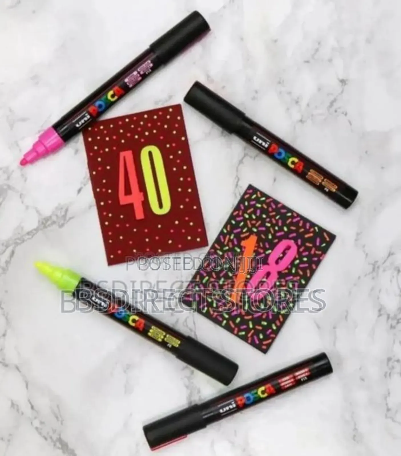 Posca 12 Piece Posca Blister Permanent Metallic/Neon Set