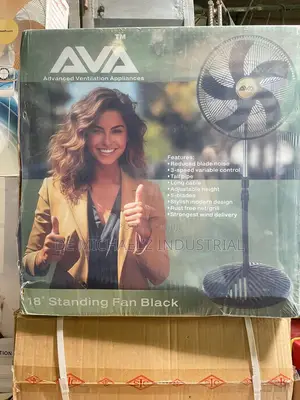 Ava 18" Ava Standing Fan Black