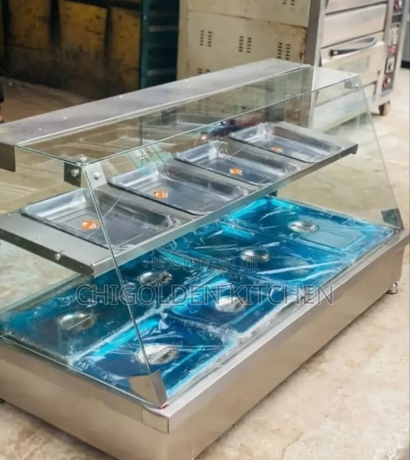 Fabricated 4 Plate Snacks Warmer