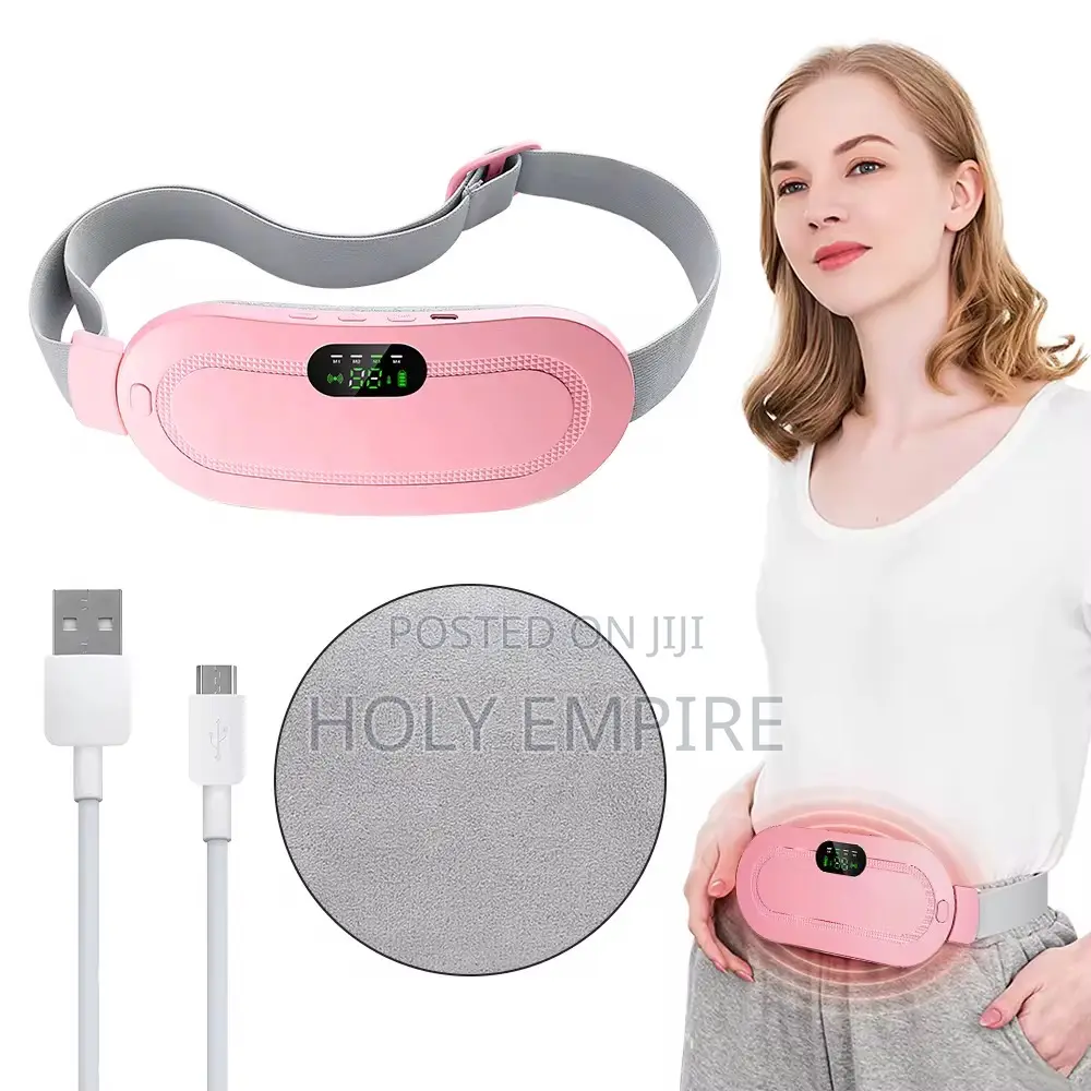 Cramp Massager Vibrating Heating Pad Belt For Menstrual