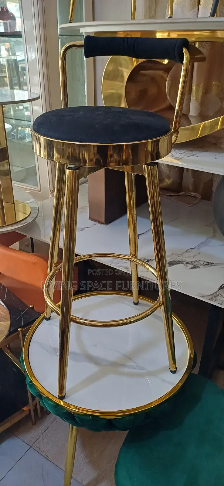 Rotating High Bar Stool