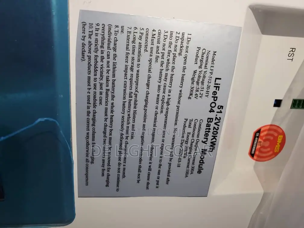 20kwh 51.2v Africell Lithium Battery