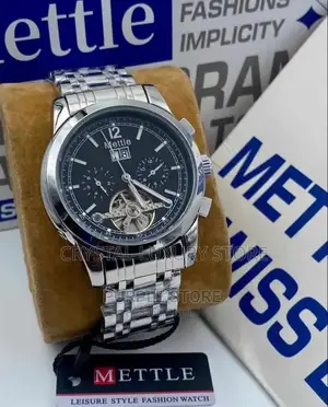 Mettle Quality Luxury Men Chain Strap Wristwatch
