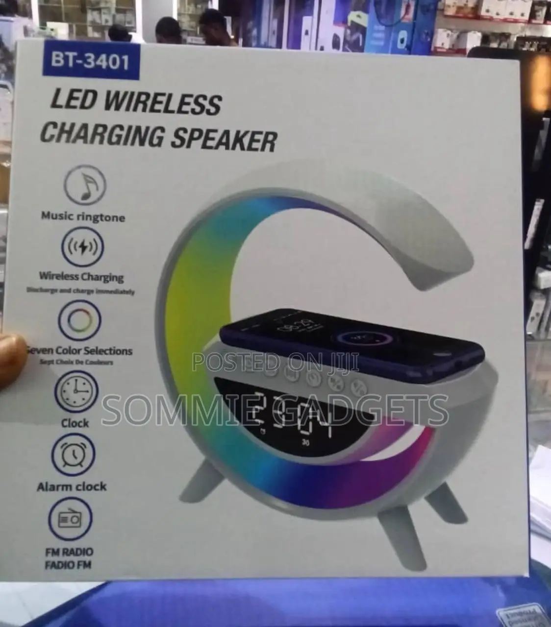 Bt-3401 Led Wireless Charging Speaker