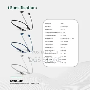 Green Lion Neck X Wireless Neckband